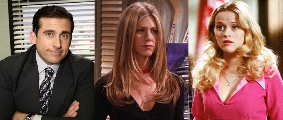 Steve Carell, The Office, Jennifer Aniston, Friends, Reese Witherspoon, Legally Blonde